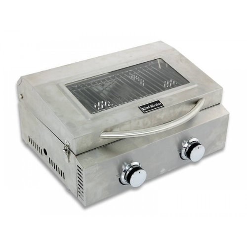 2 Burner Gas Stainless Steel Roast Hood Barbecue - Window Hood