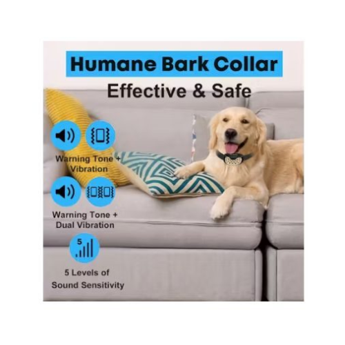 Anti Bark Smart Dog Collar with Dual Vibration Mode