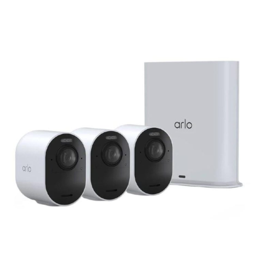 Arlo Ultra 2 Spotlight Camera - 3 Cameras - Security System Wire-Free 4K Video
