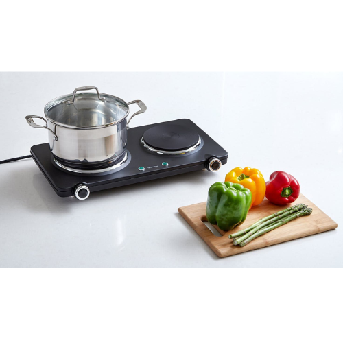 Westinghouse 1500W Double Hot Plate Portable Cooktop