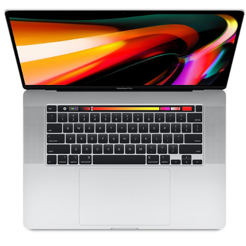 MacBook Pro 16" 2019 touchbar i7 16GB 512GB Silver Refurbished