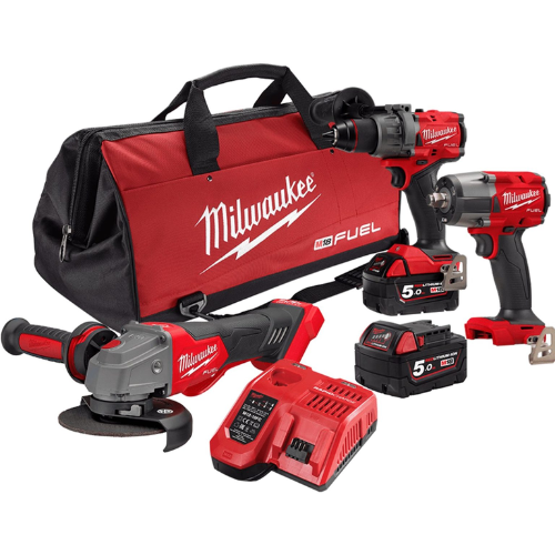Milwaukee M18 Fuel 5.0Ah 3 piece combo kit