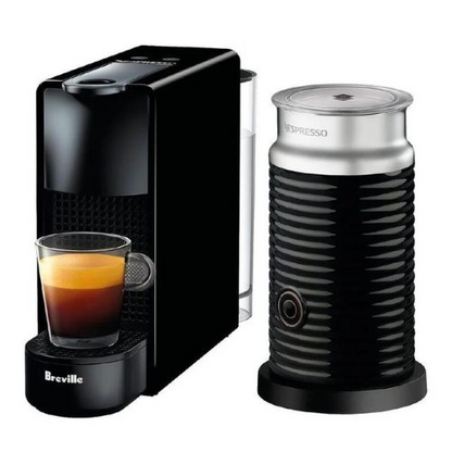 Nespresso Breville Essenza Mini Coffee Machine Pure Black