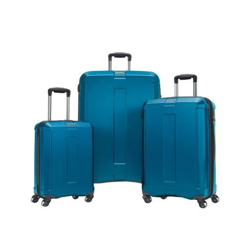 Samsonite Carbon Elite Expandable 3 piece Hardside Luggage Set Blue