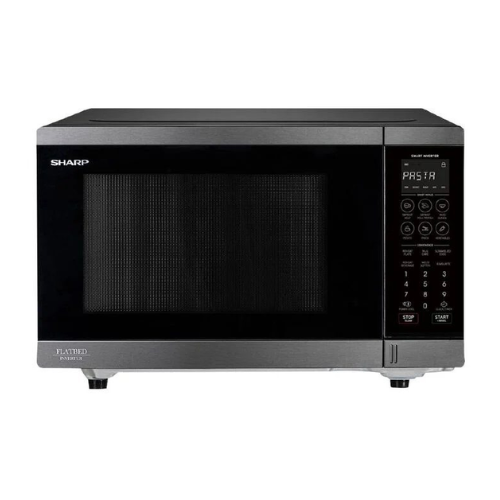 Sharp 30L Flatbed Inverter Microwave - Black Stainless