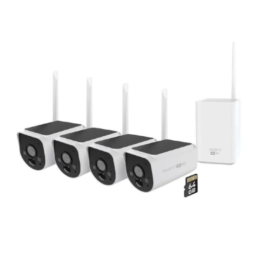 Swann MaxRanger4K Solar Security System - 4 Pack