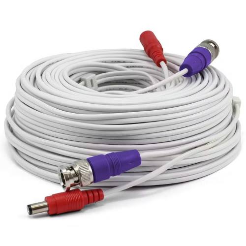 White BNC Extension Cable 30m